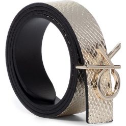 Pasek Damski CALVIN KLEIN - Ck Low Belt Rev Giftpack K60K606079 0GS. Żółte paski damskie Calvin Klein, w paski, ze skóry ekologicznej. W wyprzedaży za 239,00 zł.