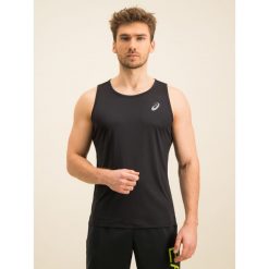 Koszulka techniczna Asics Silver Singlet 2011A011. Niebieskie koszulki męskie Asics, m, bez wzorów, z poliesteru, sportowe, polo, bez rękawów. W wyprzedaży za 69,00 zł.