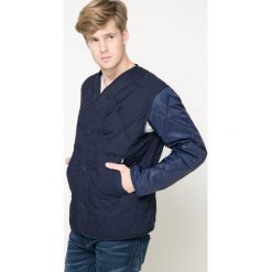 G-Star Raw - Kurtka. Niebieskie płaszcze męskie G-Star RAW, s, bez wzorów, z bawełny, retro, krótkie, bez kaptura. W wyprzedaży za 269,90 zł.