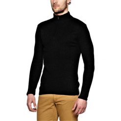 Golfy męskie: Sweter w kolorze czarnym
