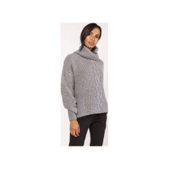 Sweter z warkoczem, SWE115 grafit. Szare swetry oversize damskie marki Lanti, s. Za 142,00 zł.