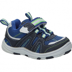 Granatowe buty sportowe na rzepy Casu K-628. Szare buciki niemowlęce marki Casu, na rzepy. Za 39,99 zł.
