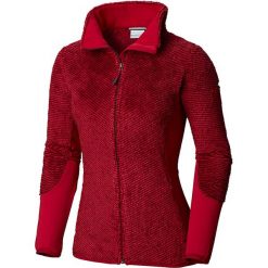 Kurtka polarowa "Willow Falls" w kolorze ciemnoczerwonym. Czerwone bluzy damskie Columbia, m, bez wzorów, z materiału, klasyczne, bez kaptura. W wyprzedaży za 219,95 zł.