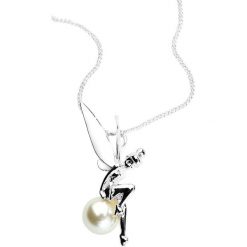Naszyjniki damskie: Piotruś Pan Disney by Couture Kingdom – Tinker Bell Perle Naszyjnik srebrny