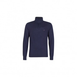Swetry Tommy Hilfiger LAMBSWOOL ZIP MOCK. Niebieskie bez kategorii TOMMY HILFIGER, m. Za 569,00 zł.
