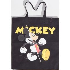 Torebki klasyczne damskie: Bawełniana torba mickey mouse - Czarny
