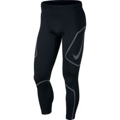 Legginsy Nike Tech Tights M Czarne. Czarne spodnie męskie marki Nike, do pracy, s, bez wzorów, z materiału, biznesowe. Za 169,99 zł.