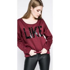 Vero Moda - Bluza Diddle. Brązowe bluzy z nadrukiem damskie marki Vero Moda, m, z bawełny, bez kaptura. W wyprzedaży za 49,90 zł.