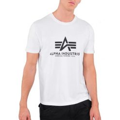 ALPHA INDUSTRIES BASIC T-SHIRT > 10050109. Koszulki męskie Alpha Industries, xxl, bez wzorów, z bawełny, street, z okrągłym kołnierzem. Za 99,99 zł.