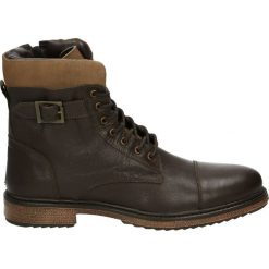 Botki męskie - 34447 C-S DKB. Brązowe botki męskie Venezia, ze skóry. Za 299,00 zł.