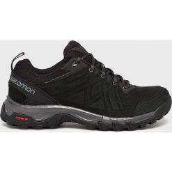 Salomon - Buty Evasion 2 Ltr. Czarne buty trekkingowe męskie marki Salomon, ze skóry, na sznurówki, outdoorowe. W wyprzedaży za 299,90 zł.