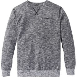 Sweter Regular Fit bonprix czarno-biały melanż. Szare bez kategorii bonprix, s, melanż, z kontrastowym kołnierzykiem. Za 59,99 zł.