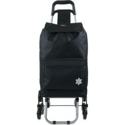 Shopper bag damskie: Torba „Atlas” w kolorze czarnym na zakupy – 42 x 92 x 35 cm