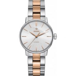PROMOCJA ZEGAREK RADO Coupole R22 862 02 2. Szare zegarki damskie RADO, złote. W wyprzedaży za 4730,00 zł.