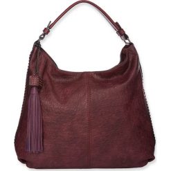 Torebki klasyczne damskie: Torebka „Calvi” w kolorze ciemnofioletowym – 37 x 35 x 11 cm