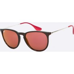 Ray-Ban - Okulary Erika. Fioletowe okulary przeciwsłoneczne damskie marki Ray-Ban, owalne. Za 499,90 zł.