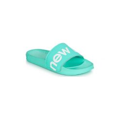 Klapki New Balance SWF200. Niebieskie klapki damskie New Balance, bez wzorów, bez obcasa. Za 129,00 zł.