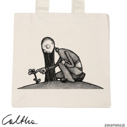 Kwiat - torba premium (różne kolory). Szare shopper bag damskie Pakamera, z materiału. Za 79,00 zł.