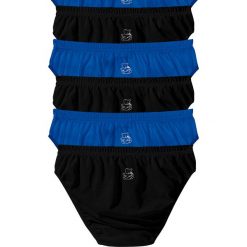 Figi (6 par) bonprix czarny + lazurowy. Czarne figi bonprix, z nadrukiem. Za 53,94 zł.
