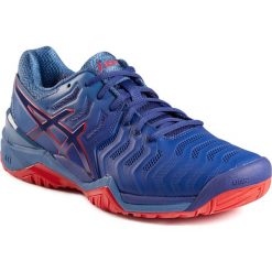 Buty tenisowe Asics Gel Resolution 7 męskie. Buty sportowe męskie Asics, bez zapięcia, tenisowe. Za 399,99 zł.