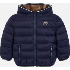 Mayoral - Kurtka dziecięca 92-134 cm. Niebieskie kurtki chłopięce marki Mayoral, bez wzorów, z poliesteru, krótkie, bez kaptura. W wyprzedaży za 129,90 zł.