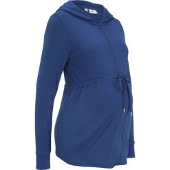 Bluza rozpinana ciążowa bonprix kobaltowy. Niebieskie bluzy damskie bonprix, s, bez wzorów, z wiskozy, bez rękawów, bez kaptura. Za 99,99 zł.