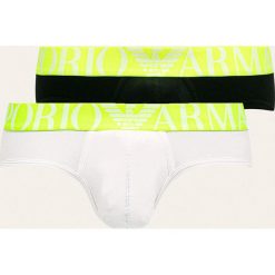 Emporio Armani - Slipy (2-pack). Białe bokserki męskie Emporio Armani, bez wzorów, z elastanu. Za 229,90 zł.