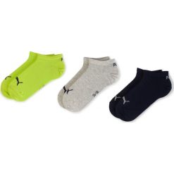 Zestaw 3 par niskich skarpet unisex PUMA - 906807 Lime Punch 28. Szare skarpetki damskie Puma, bez wzorów, z elastanu. Za 39,00 zł.