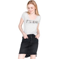 Pepe Jeans Mona Koszulka Szary. Szare koszulki damskie Pepe Jeans, l, z haftami, z elastanu, bez kołnierzyka. Za 154,95 zł.