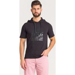 T-SHIRT Armani Exchange. Czerwone t-shirty męskie Armani Exchange, s, z nadrukiem, z bawełny, z kapturem. Za 179,40 zł.