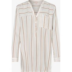 Esprit Casual - Bluzka damska, beżowy. Brązowe bluzki damskie Esprit Casual, w paski, eleganckie, bez kołnierzyka, bez rękawów. Za 99,95 zł.