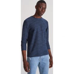Bluza z bawelny organicznej - Granatowy. Niebieskie bluzy męskie Reserved, s, bez wzorów, bez kołnierzyka, bez rękawów, bez kaptura. Za 99,99 zł.