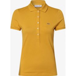 Lacoste - Damska koszulka polo, żółty. Żółte koszulki damskie polo Lacoste, bez wzorów, polo, bez rękawów, bez kaptura. Za 399,95 zł.