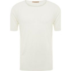 Nuur GIROCOLLO SEAMLESS Tshirt basic white. Białe koszulki polo męskie marki Nuur, m, ze lnu. Za 839,00 zł.