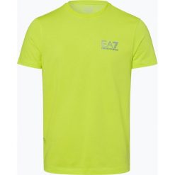 EA7 Emporio Armani - T-shirt męski, żółty. Żółte t-shirty męskie marki EA7 Emporio Armani, m, z nadrukiem, bez kołnierzyka. Za 329,95 zł.