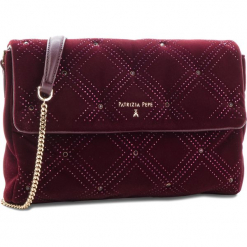 Torebka PATRIZIA PEPE - 2V7379/A4M3-R621 Ruby Strass. Czarne torebki klasyczne damskie marki Patrizia Pepe, ze skóry. W wyprzedaży za 689,00 zł.