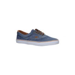 Buty American Niebieskie trampki jeansowe sznurowane LH-18-NJ04-3/4. Niebieskie trampki męskie marki American, bez wzorów, z jeansu, na sznurówki. Za 49,99 zł.