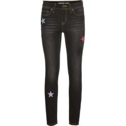 Dżinsy SKINNY, dł. do kostki bonprix czarny denim. Czarne boyfriendy damskie bonprix, z haftami, z denimu. Za 109,99 zł.