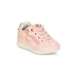 Buty Dziecko Kickers KICK 18 BB. Różowe trampki dziewczęce Kickers, bez wzorów, bez zapięcia. Za 181,30 zł.
