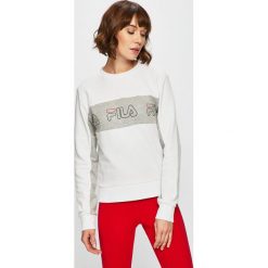 Fila - Bluza. Białe bluzy damskie Fila, s, z nadrukiem, z bawełny, bez rękawów, bez kaptura. W wyprzedaży za 159,90 zł.