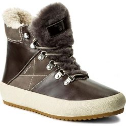 Botki GANT - Amy 15541999 Dark Brown G46. Brązowe botki damskie skórzane marki GANT. W wyprzedaży za 309,00 zł.