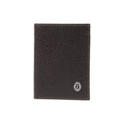 Portfele męskie: Skórzany portfel w kolorze brązowym – (D)12,5 x (S)9,5 cm