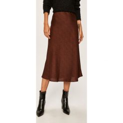 Answear - Spódnica. Czarne spódniczki damskie ANSWEAR, na co dzień, s, bez wzorów, z elastanu, casualowe, z podwyższonym stanem, midi, proste. W wyprzedaży za 99,90 zł.