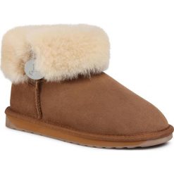 Buty EMU AUSTRALIA - Ore Fold Over W12315 Chestnut. Pomarańczowe kozaki damskie EMU Australia, ze skóry, klasyczne, na niskim obcasie, bez zapięcia. Za 669,00 zł.