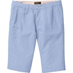 Bermudy chino z batystu bonprix jasnoniebieski. Niebieskie spodenki i szorty męskie bonprix, m, bez wzorów. Za 89,99 zł.