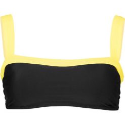Biustonosz bikini bustier bonprix czarno-żółty neonowy. Czarne stroje kąpielowe damskie bonprix, bez wzorów. Za 54,99 zł.