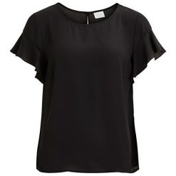 VILA Lucy S / S Flauszowa bluzka damska Top-Noos Black (rozmiar S). Czarne bluzki damskie Vila, s, bez wzorów, bez kołnierzyka, bez rękawów. W wyprzedaży za 80,00 zł.