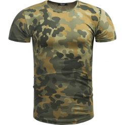 Koszulka męska t-shirt zielony moro Recea. Zielone koszulki męskie Recea, s, moro, z bawełny, bez kołnierzyka. Za 39,99 zł.