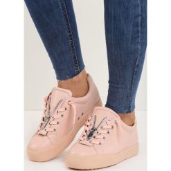 Buty sportowe męskie: Różowe Buty Sportowe Zip-On