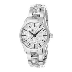 Zegarek "LJW-TLJ1074" w kolorze srebrnym. Szare, analogowe zegarki damskie Liu Jo, Guess, srebrne. W wyprzedaży za 449,95 zł.